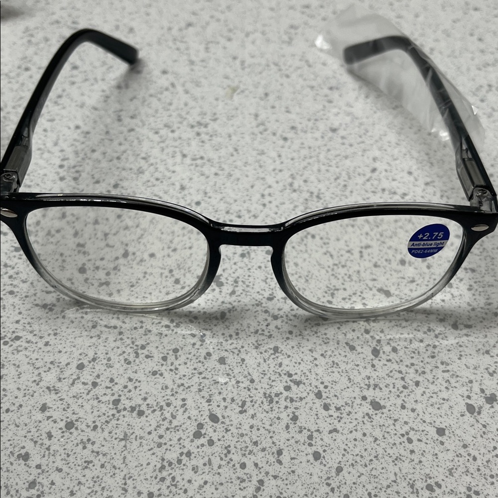 3 Black and Clear Reading Glasses